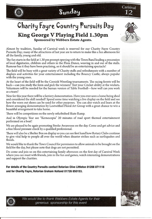 2012 Lostwithiel Carnival Programme Page 07